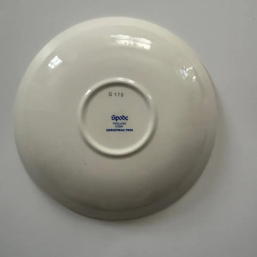 Spode Christmas Tree Saucer 5.5” Single Replacement Plate EUC